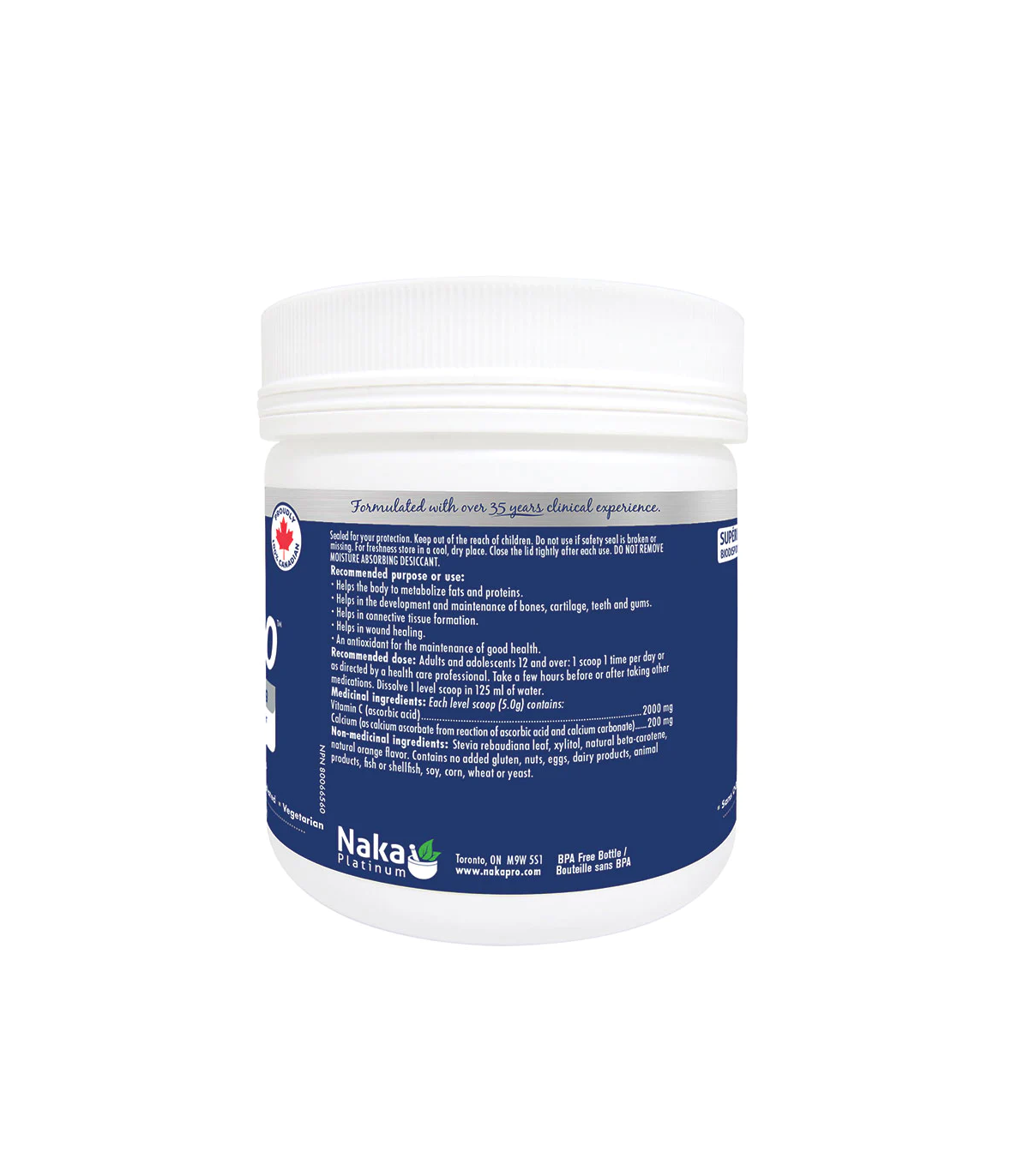 Naka Platinum C2000 Vit C Buffered + Orange Flavor Powder 400 g | Unbeatable Prices, Daily Deals | VITASHOP
