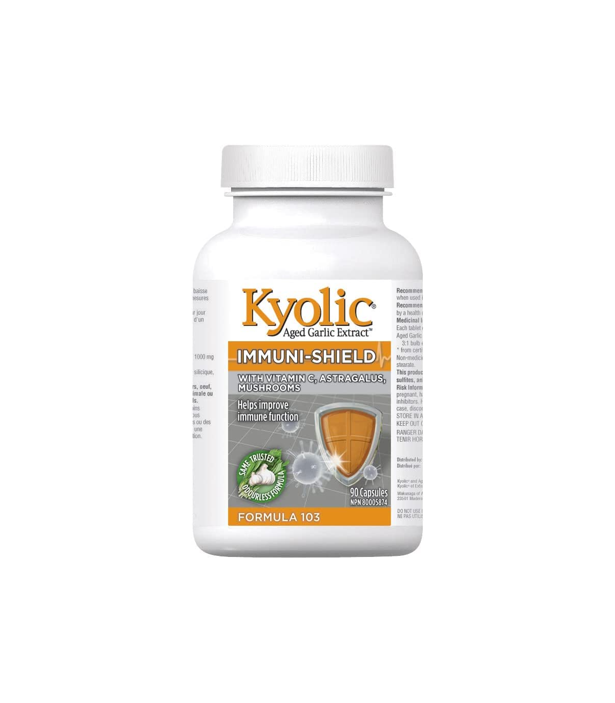 Kyolic Formula 103 Immuni-Shield 90 Capsules | Unbeatable Prices, Daily Deals | VITASHOP
