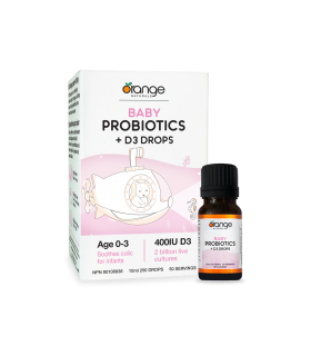 Orange Naturals Baby Probiotics + D3 Drops 50 ml | Unbeatable Prices, Daily Deals | VITASHOP