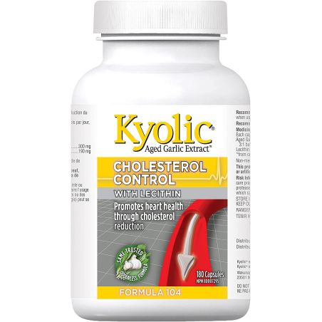 Kyolic Formula 104 Choles Cntrl w/Lecithin 180 Capsules | Unbeatable Prices, Daily Deals | VITASHOP
