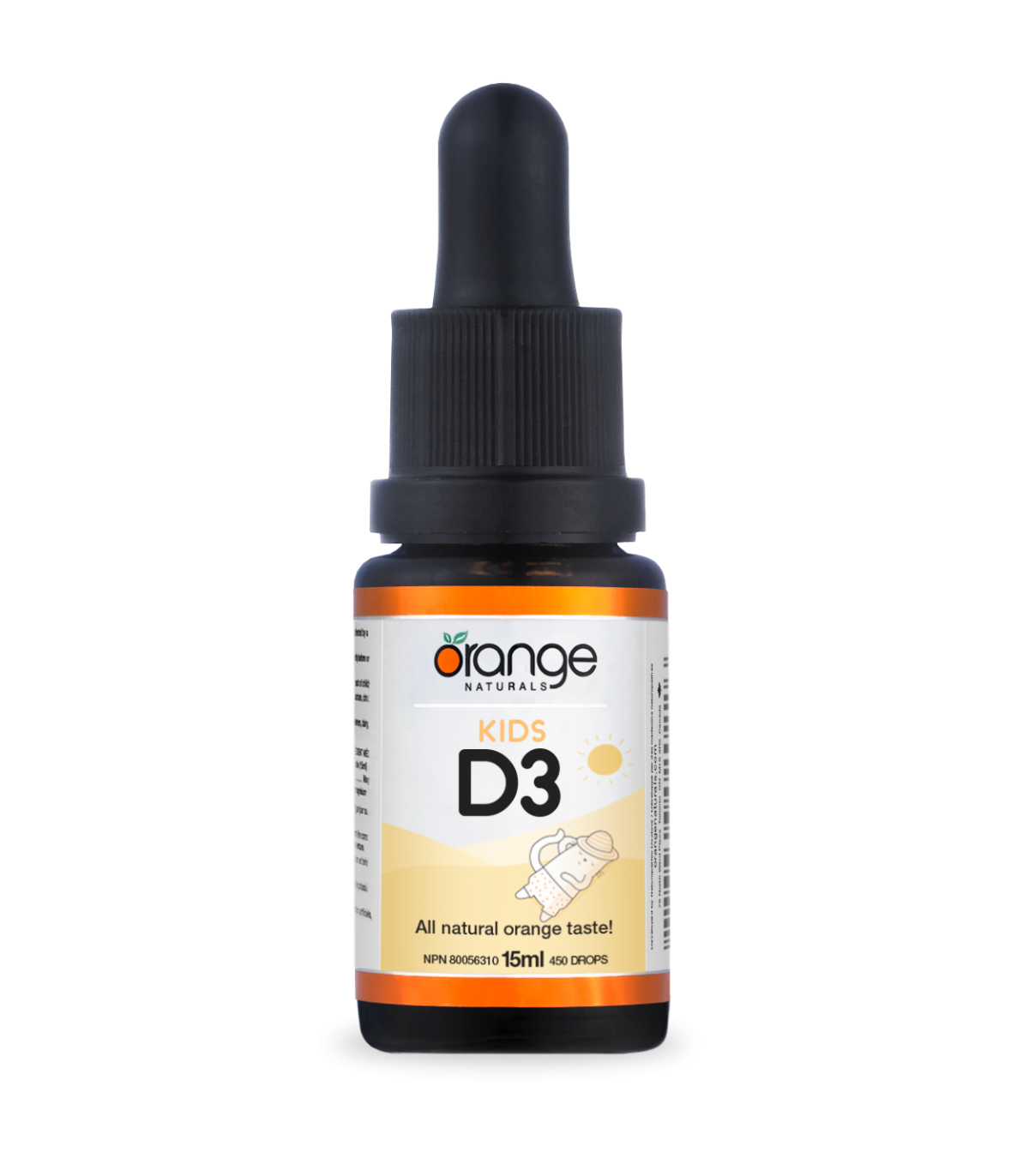 Kids D3 Drops 400 IU Orange 15 ml | Safest & Easiest Shopping Vitamins Online | VITASHOP