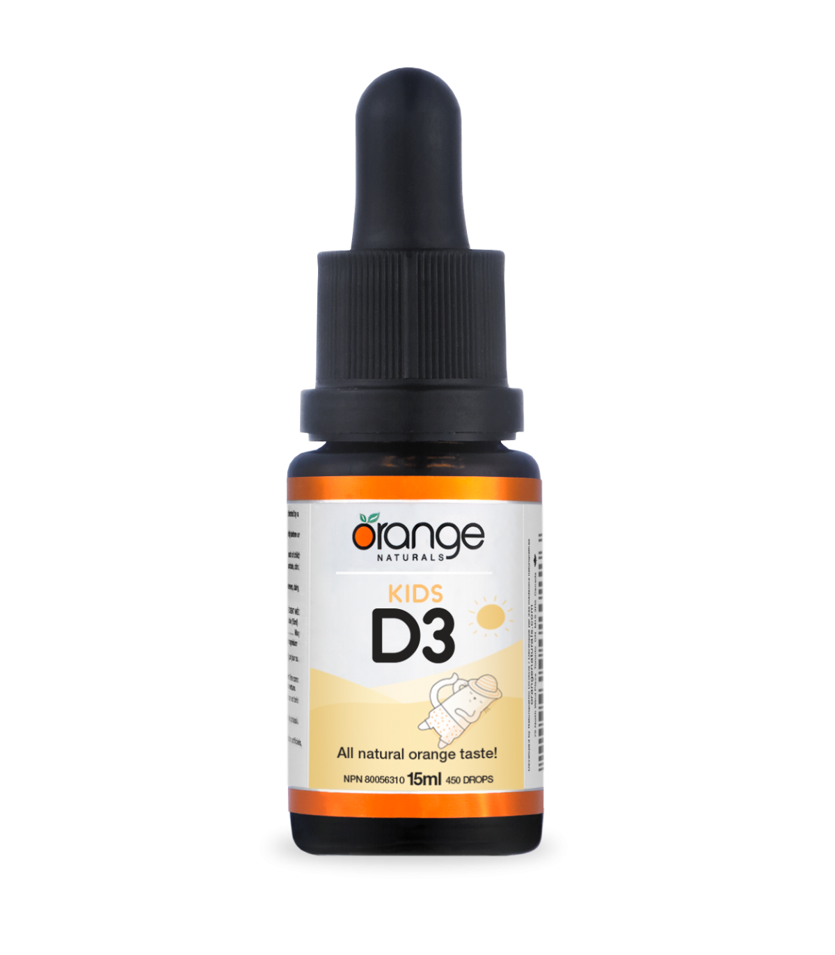 Kids D3 Drops 400 IU Orange 15 ml | Safest & Easiest Shopping Vitamins Online | VITASHOP