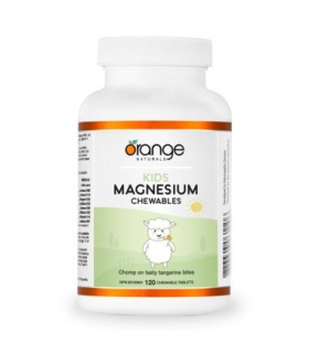 Orange Naturals Kids Magnesium Chewables 50 mg Tangerine 120 Tablets | Unbeatable Prices, Daily Deals | VITASHOP