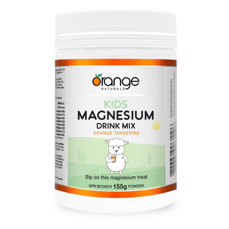 Kids Magnesium Drink Mix Orange Tangerine 155 g | Safest & Easiest Shopping Vitamins Online | VITASHOP