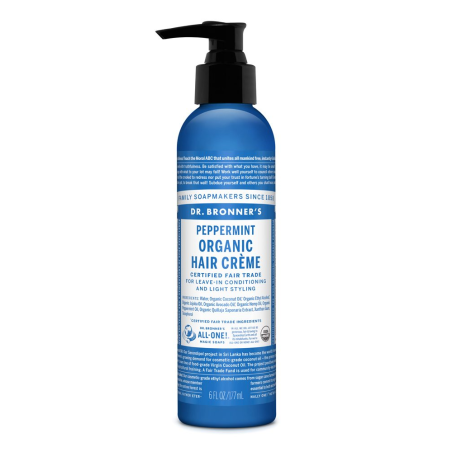 Dr. Bronner's 닥터 브로너스 페퍼민트 헤어 콘드 & 스타일 크림 177ml | 매일 업데이트되는 특가 상품 | VITASHOP