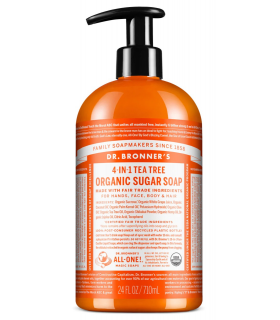 Dr. Bronner's Tea Tree Sugar Pump Soap 710 ml | Unbeatable Prices, Daily Deals | VITASHOP