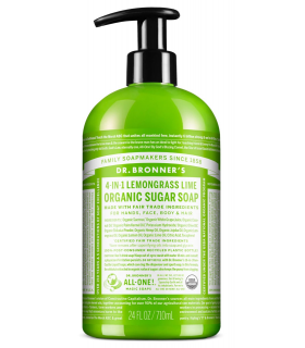 Dr. Bronner's Lemongrass Lime Sugar Pump Soap Org 710 ml | Unbeatable Prices, Daily Deals | VITASHOP
