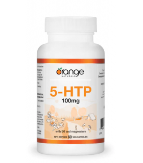 Orange Naturals 5-HTP 100 mg with B6 and mag 60 Vegi Capsules | Unbeatable Prices, Daily Deals | VITASHOP