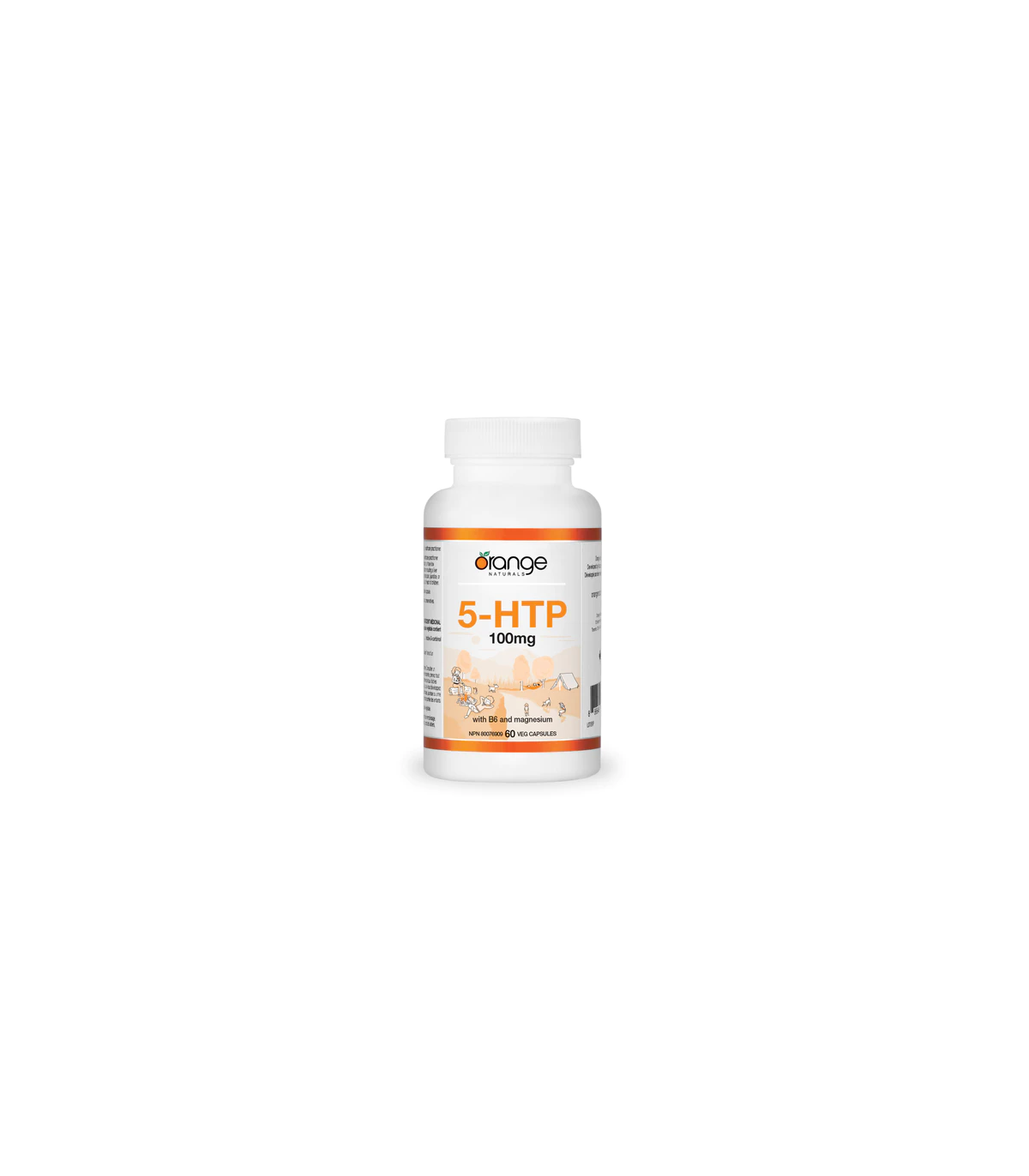 Orange Naturals 오렌지 내추럴스 5-HTP 100 mg, B6 및 60 베지 캡슐 포함 | 매일 업데이트되는 특가 상품 | VITASHOP