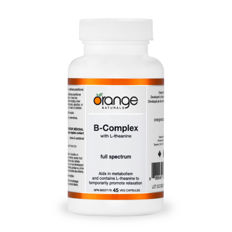 Orange Naturals B-Complex with L-theanine 45 Vegi Capsules | 每天不同折扣, 全网最低价格 | 种类齐全的保健品店铺 VITASHOP, 只有你想不到, 没有你买不到 !
