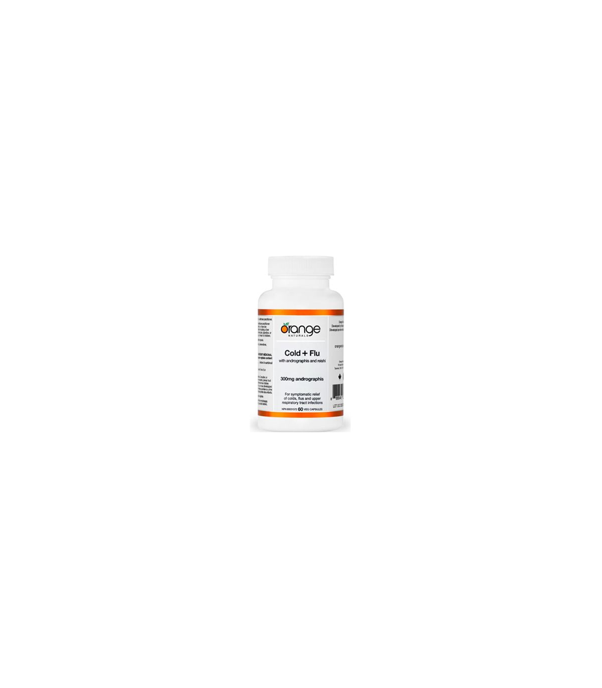 Orange Naturals 오렌지 내추럴스 감기 + 독감 with andographis + reishi 60 베지 캡슐 | 매일 업데이트되는 특가 상품 | VITASHOP