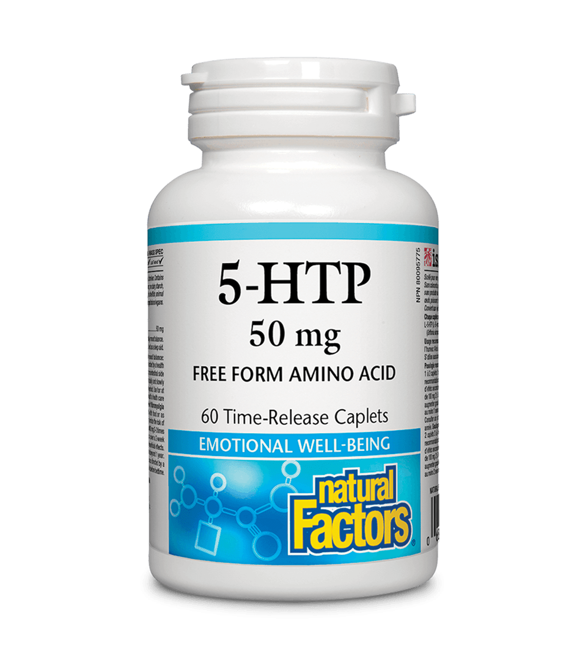 Natural Factors 내추럴 팩터스 5-HTP 50 mg, 60 시간 방출 캐플릿 | 매일 업데이트되는 특가 상품 | VITASHOP