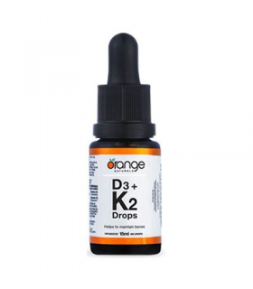 Orange Naturals D3 + K2 Drops 250 IU 30mcg orange flavour MCT 15 ml | Unbeatable Prices, Daily Deals | VITASHOP