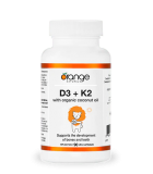 Orange Naturals D3 + K2 Softgels organic coconut oil 90 Softgels | 每天不同折扣, 全网最低价格 | 种类齐全的保健品店铺 VITASHOP, 只有你想不到, 没有你买不到 !