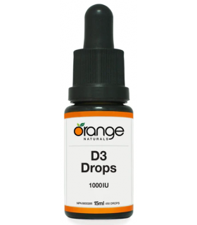Orange Naturals 오렌지 내추럴스 D3 Drops 1000 IU 오렌지 맛 MCT 15ml | 매일 업데이트되는 특가 상품 | VITASHOP