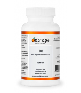 Orange Naturals D3 Softgels organic coconut oil 90 Softgels | Unbeatable Prices, Daily Deals | VITASHOP