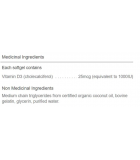 D3 Softgels organic coconut oil 90 Softgels | Safest & Easiest Shopping Vitamins Online | VITASHOP