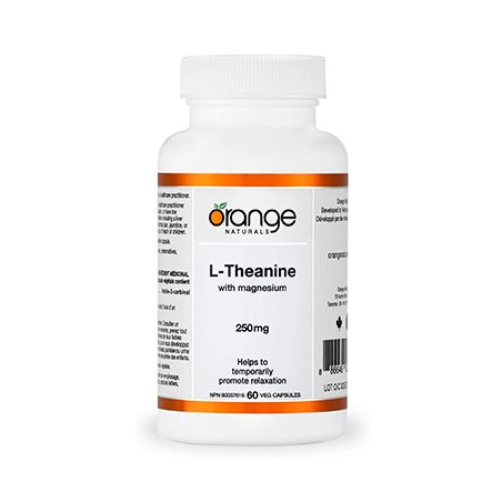 Orange Naturals 오렌지 내추럴스 L-테아닌 250 mg 60 식물성 캡슐 | 매일 업데이트되는 특가 상품 | VITASHOP