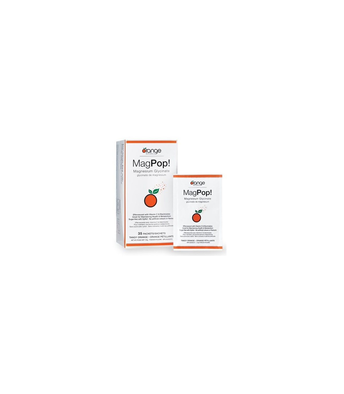 Orange Naturals MagPop Effervescent Drink Box 35 packets | Unbeatable Prices, Daily Deals | VITASHOP
