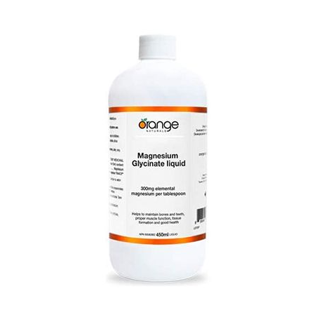 Orange Naturals 오렌지 내추럴스 마그네슘 글리시네이트 300 mg 액체 450 ml | 매일 업데이트되는 특가 상품 | VITASHOP