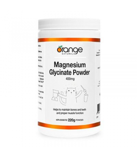 Orange Naturals 오렌지 내추럴스 마그네슘 글리시네이트 분말 400mg 220g | 매일 업데이트되는 특가 상품 | VITASHOP
