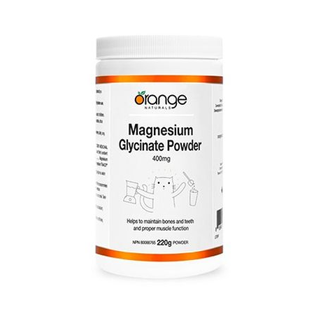 Orange Naturals 오렌지 내추럴스 마그네슘 글리시네이트 분말 400mg 220g | 매일 업데이트되는 특가 상품 | VITASHOP