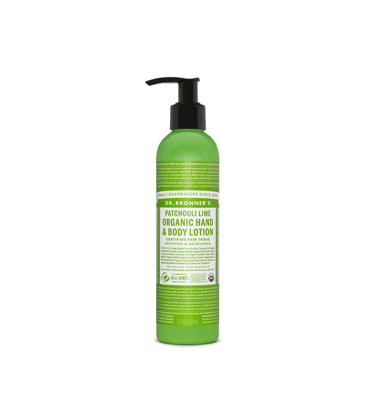 Patchouli Lime Organic Lotion 227 g | Safest & Easiest Shopping Vitamins Online | VITASHOP