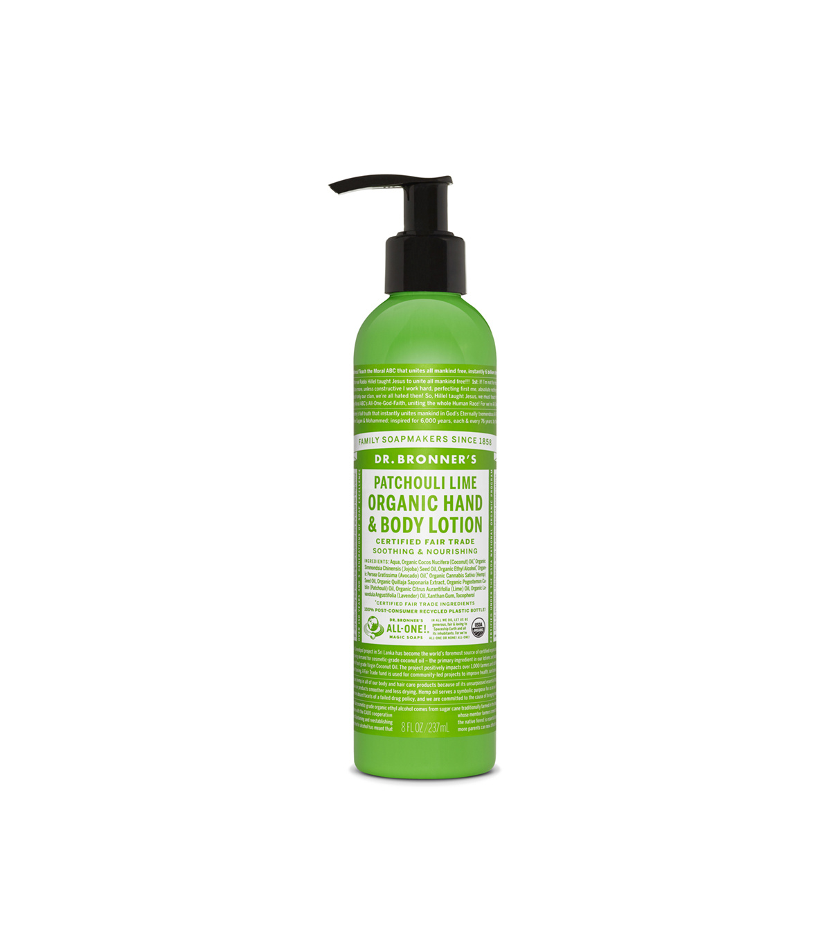 Patchouli Lime Organic Lotion 227 g | Safest & Easiest Shopping Vitamins Online | VITASHOP