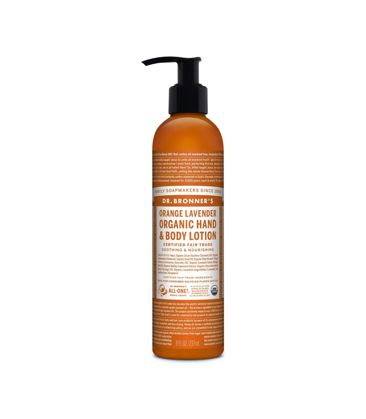 Dr. Bronner's Orange Lavender Organic Lotion 227g | Unbeatable Prices, Daily Deals | VITASHOP