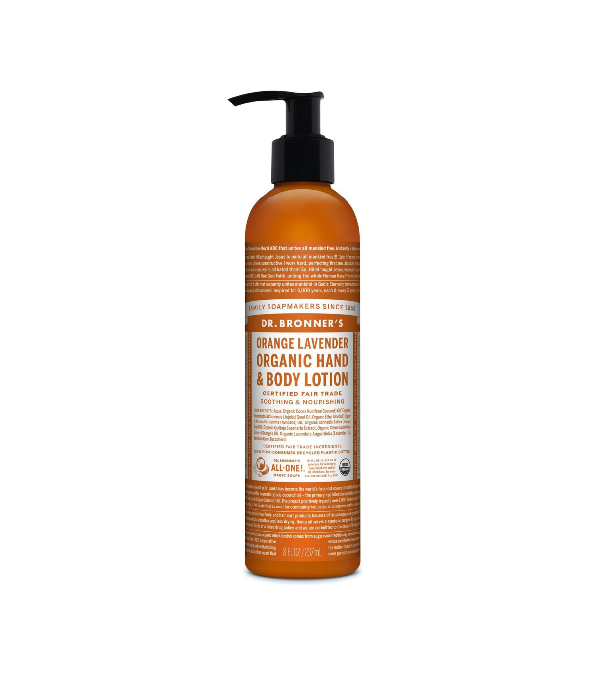 Dr. Bronner's Orange Lavender Organic Lotion 227g | Unbeatable Prices, Daily Deals | VITASHOP