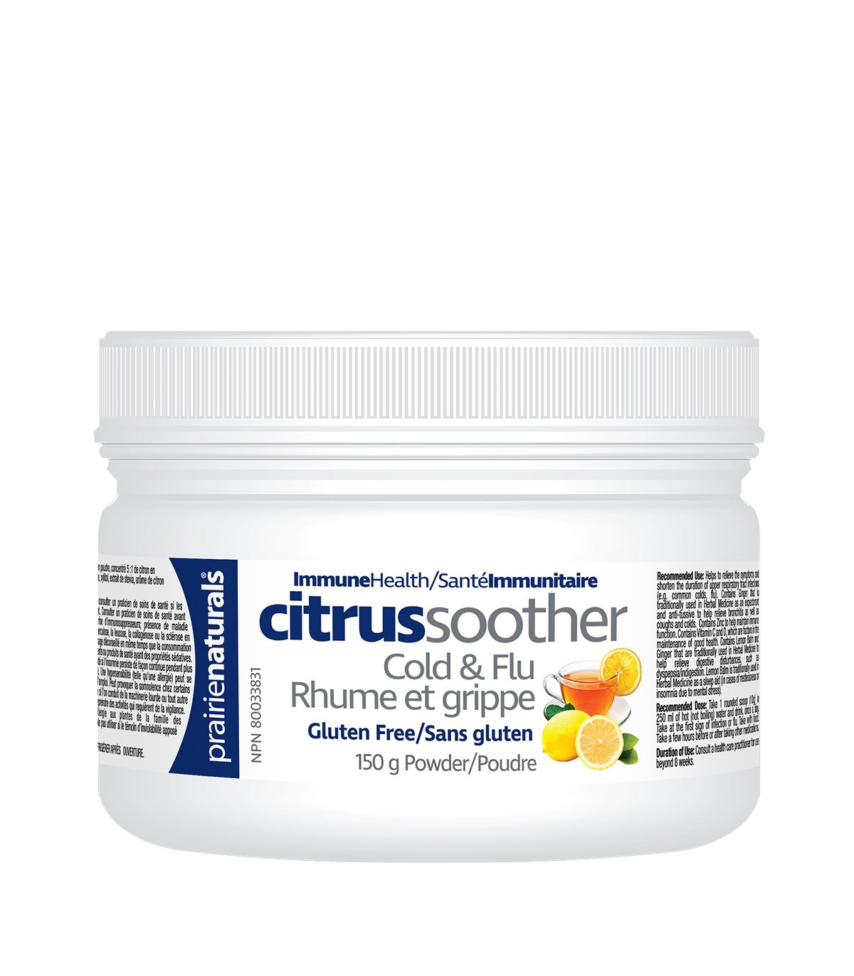 Citrus Soother Cold & Flu Hot Immune-Boosting Drink with Elderberry, Zinc, Vitamins D & C, & Lemon Balm 150 g | Safest & Easiest