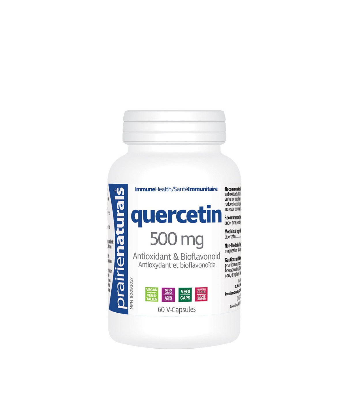 Prairie Naturals Quercetin 500mg 60 Vegi Capsules | 每天不同折扣, 全网最低价格 | 种类齐全的保健品店铺 VITASHOP, 只有你想不到, 没有你买不到 !