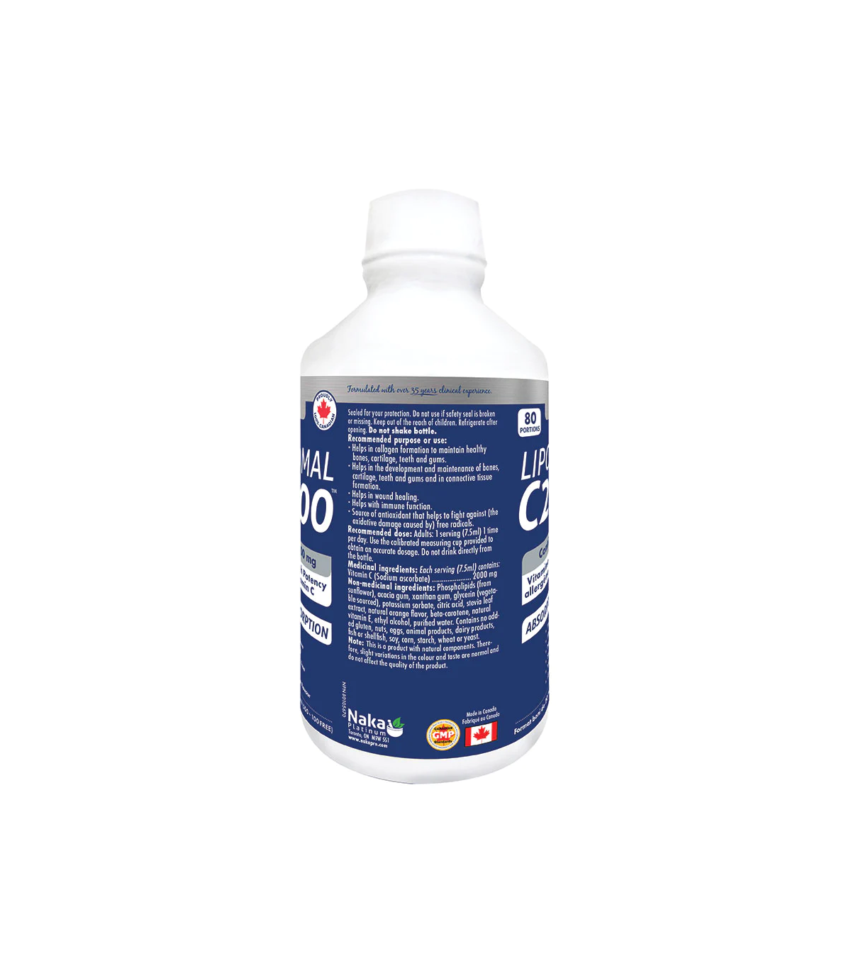 Platinum Liposomal C 2000 600 ml | Safest & Easiest Shopping Vitamins Online | VITASHOP