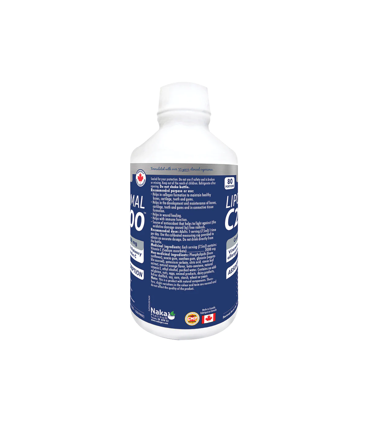 Platinum Liposomal C 2000 600 ml | Safest & Easiest Shopping Vitamins Online | VITASHOP