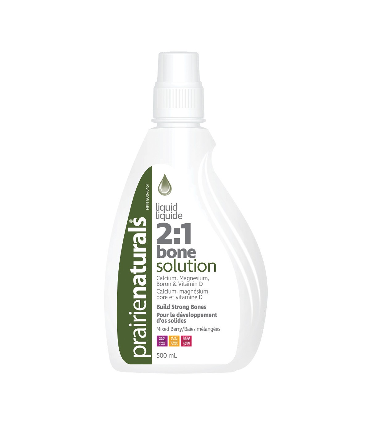 Prairie Naturals Liquid Ionic Bone Solution 2:1 Calcium, Magnesium, Boron, Vitamin D 500 ml | Unbeatable Prices, Daily Deals | V