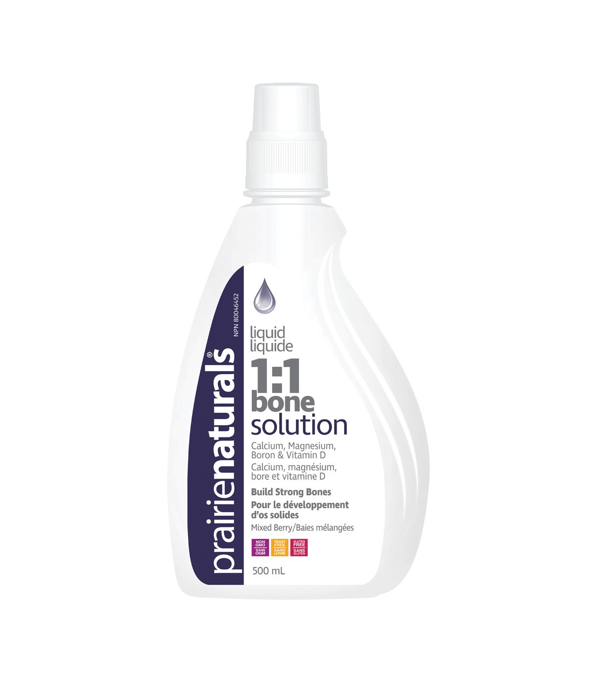 Prairie Naturals Liquid Ionic Bone Solution 1:1 Calcium, Magnesium, Boron, Vitamin D 500 ml | Unbeatable Prices, Daily Deals | V