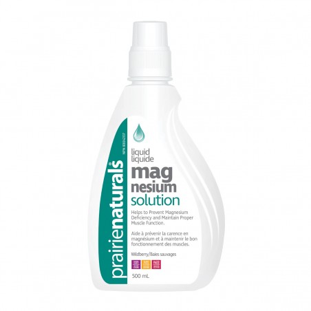 Prairie Naturals Liquid Ionic Magnesium Solution Magnesium Malic Acid 500 ml | Unbeatable Prices, Daily Deals | VITASHOP