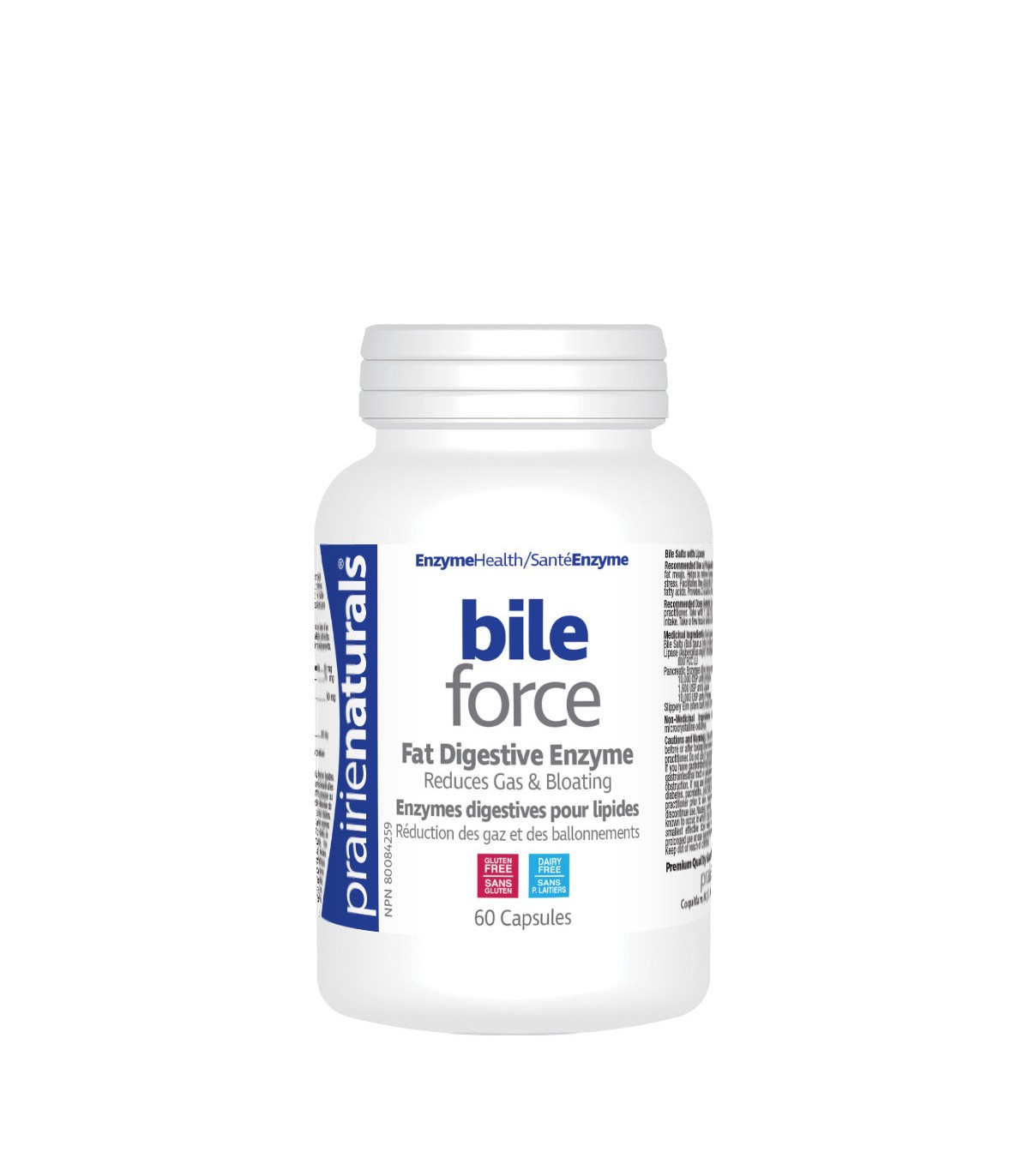 Prairie Naturals Bile-Force Bile Salts with Lipase 60 Capsules | Unbeatable Prices, Daily Deals | VITASHOP