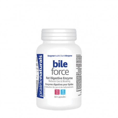 Prairie Naturals Bile-Force Bile Salts with Lipase 60 Capsules | Unbeatable Prices, Daily Deals | VITASHOP