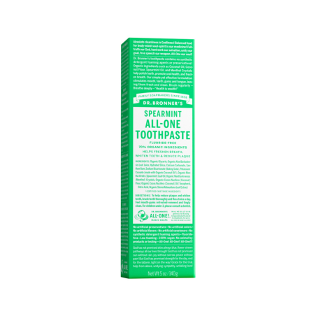 Dr. Bronner's Spearmint ALL-ONE Toothpaste 140 g | Unbeatable Prices, Daily Deals | VITASHOP