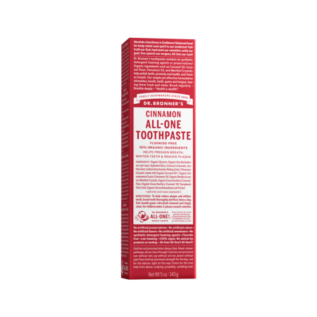 Dr. Bronner's 닥터 브로너스 시나몬 올원 치약 140g | 매일 업데이트되는 특가 상품 | VITASHOP