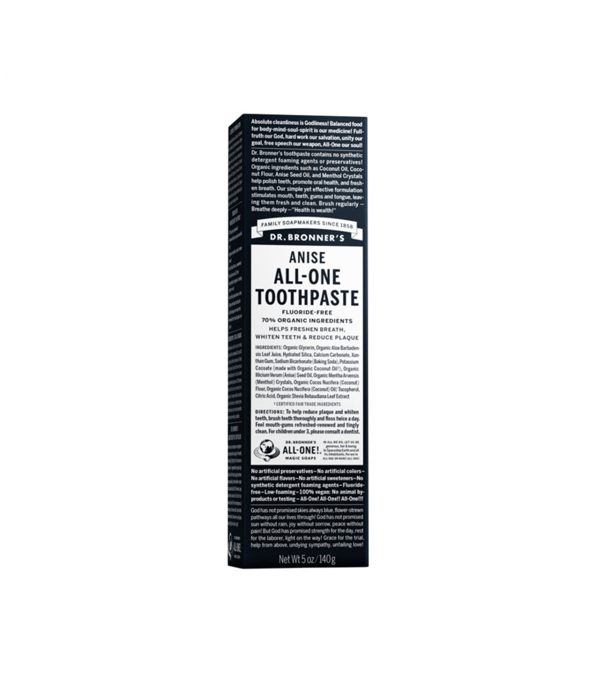 Dr. Bronner's Anise ALL-ONE Toothpaste 140 g | Unbeatable Prices, Daily Deals | VITASHOP