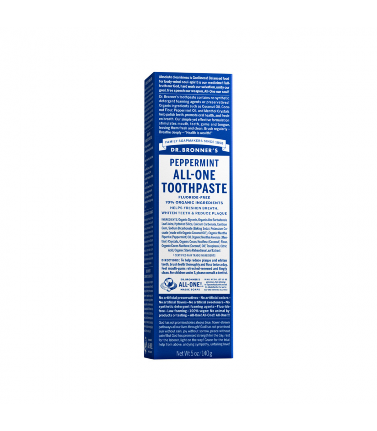 Dr. Bronner's Peppermint ALL-ONE Toothpaste 140 g | Unbeatable Prices, Daily Deals | VITASHOP