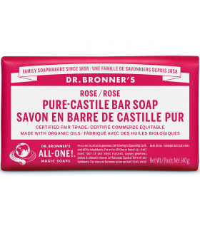 Dr. Bronner's Rose Pure-Castile Bar Soap 140 g | Unbeatable Prices, Daily Deals | VITASHOP