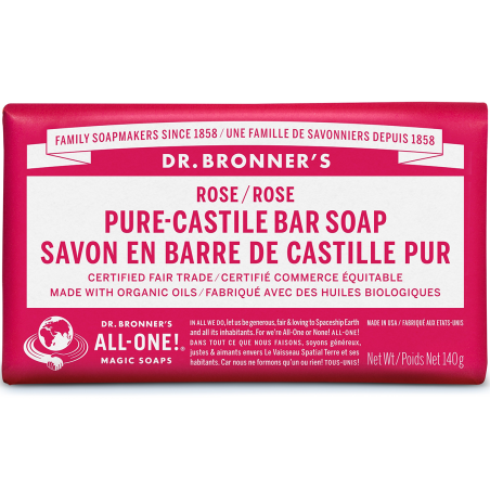 Dr. Bronner's 닥터 브로너스 로즈 퓨어 카스티야 바 비누 140g | 매일 업데이트되는 특가 상품 | VITASHOP