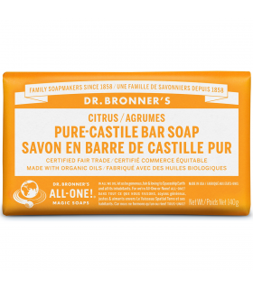 Citrus Pure-Castile Bar Soap 140 g | Safest & Easiest Shopping Vitamins Online | VITASHOP