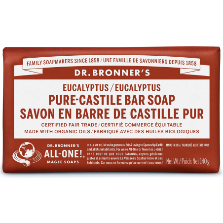 Dr. Bronner's Eucalyptus Pure-Castile Bar Soap 140 g | Unbeatable Prices, Daily Deals | VITASHOP