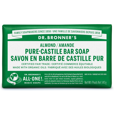 Dr. Bronner's Almond Bar Soap 140 g | Unbeatable Prices, Daily Deals | VITASHOP