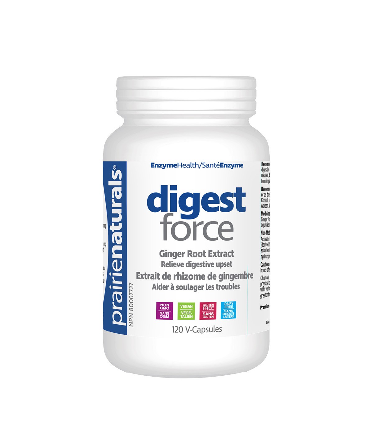 Prairie Naturals Digest-Force Activated Coconut Charcoal Ginger Root Extract 120 Vegi Capsules | 每天不同折扣, 全网最低价格 | 种类齐全的保健品店铺 VIT