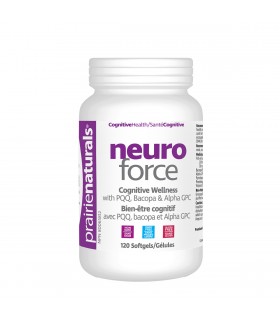 Prairie Naturals 프레리 내추럴스 PQQ, Bacopa, Alpha GPC 120 소프트젤을 함유한 Neuro-Force 인지 건강 혼합 | 매일 업데이트되는 특가 상품 | VITASHOP